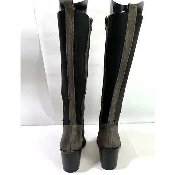 Corso Como Huey Dusted Metallic Leather Boot Size 8.5 US Gunmetal Dusted Chain - Picture 5 of 17